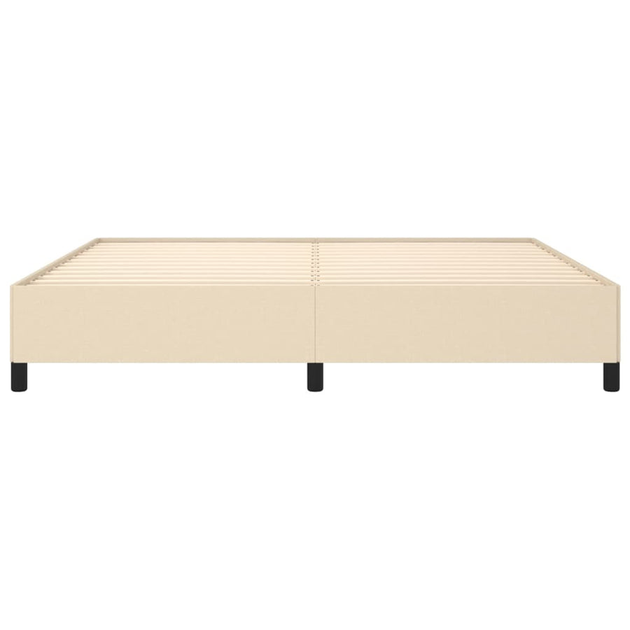 Bedframe stof crèmekleurig 200x200 cm 200 x 200 cm 35 cm