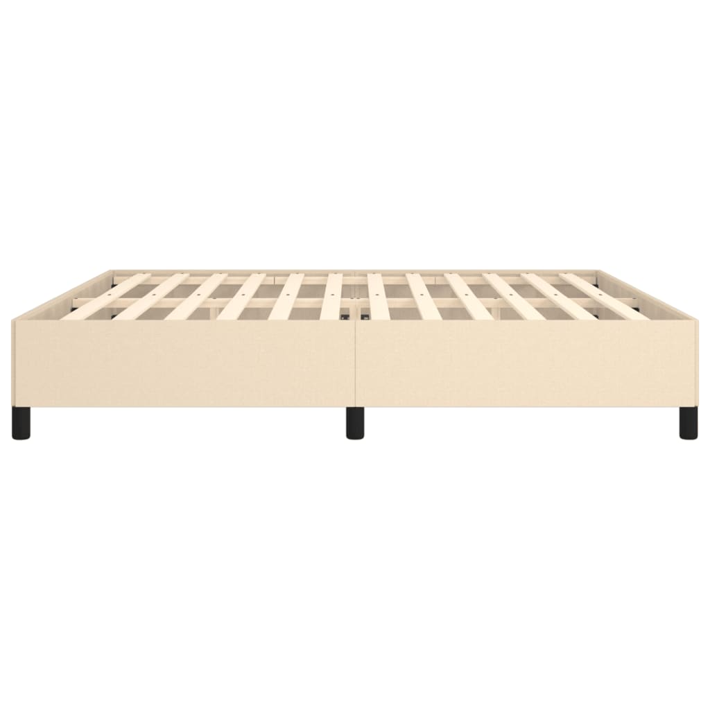 Bedframe stof crèmekleurig 200x200 cm 200 x 200 cm 35 cm