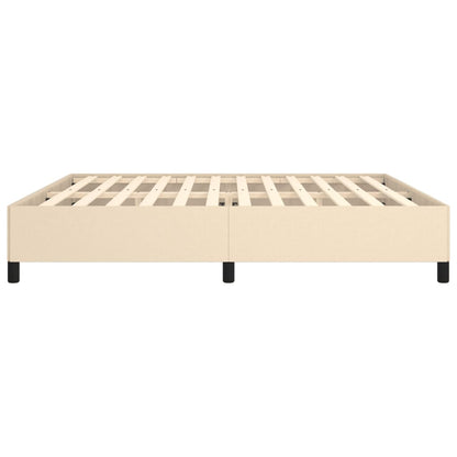 Bedframe stof crèmekleurig 200x200 cm 200 x 200 cm 35 cm
