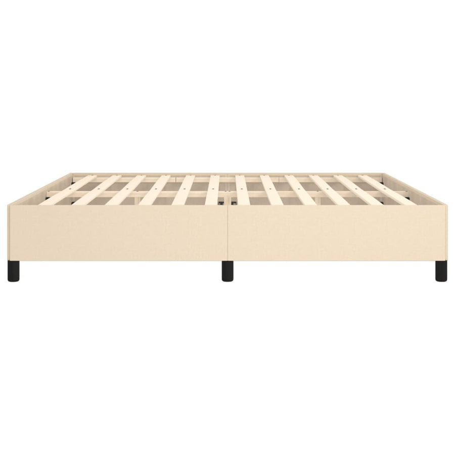 Bedframe stof crèmekleurig 200x200 cm 200 x 200 cm 35 cm