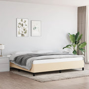 Bedframe stof crèmekleurig 200x200 cm