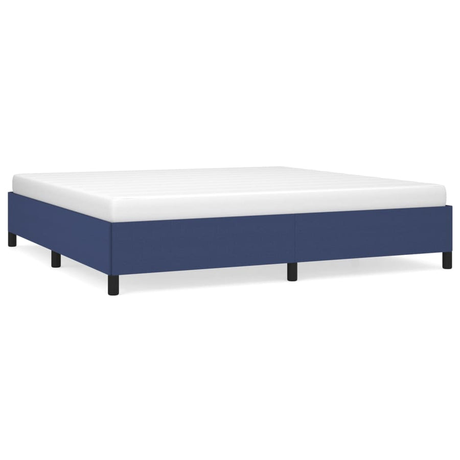 Bedframe Stof Blauw 200 x 200 cm 35 cm