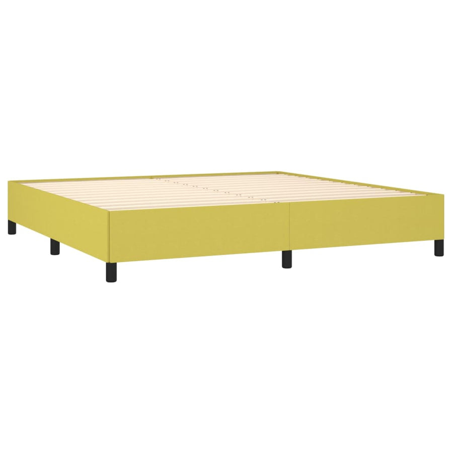 Bedframe stof groen 200x200 cm 200 x 200 cm 35 cm