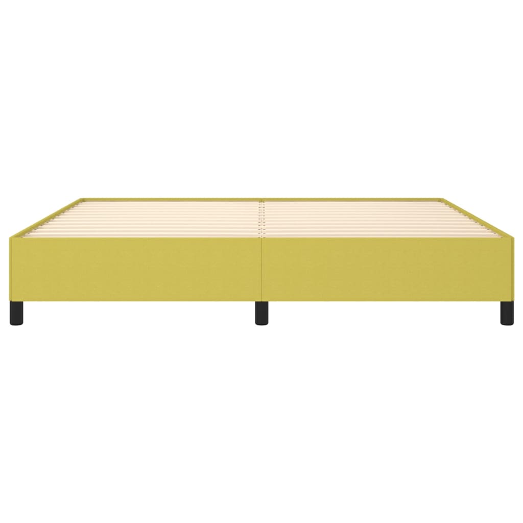 Bedframe stof groen 200x200 cm 200 x 200 cm 35 cm