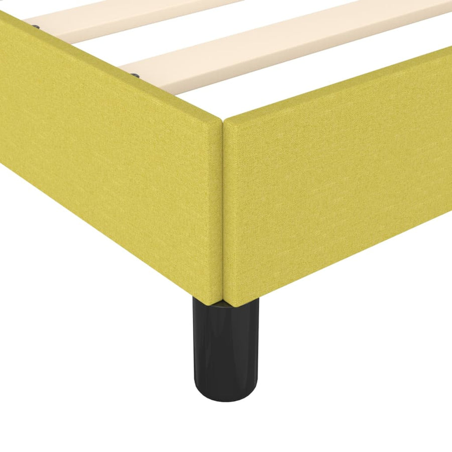 Bedframe stof groen 200x200 cm 200 x 200 cm 35 cm