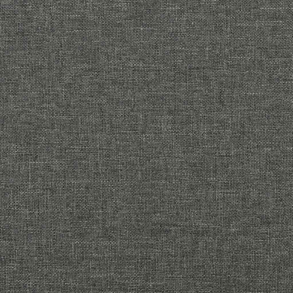Bedframe zonder matras donkergrijs 137x190 cm stof