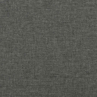 Bedframe zonder matras donkergrijs 137x190 cm stof