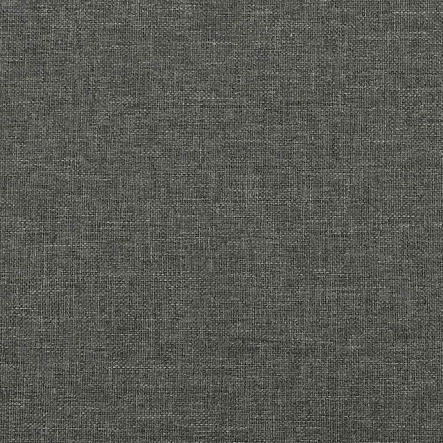 Bedframe zonder matras donkergrijs 137x190 cm stof