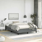 Bedframe 137x190 cm donkergrijs stof