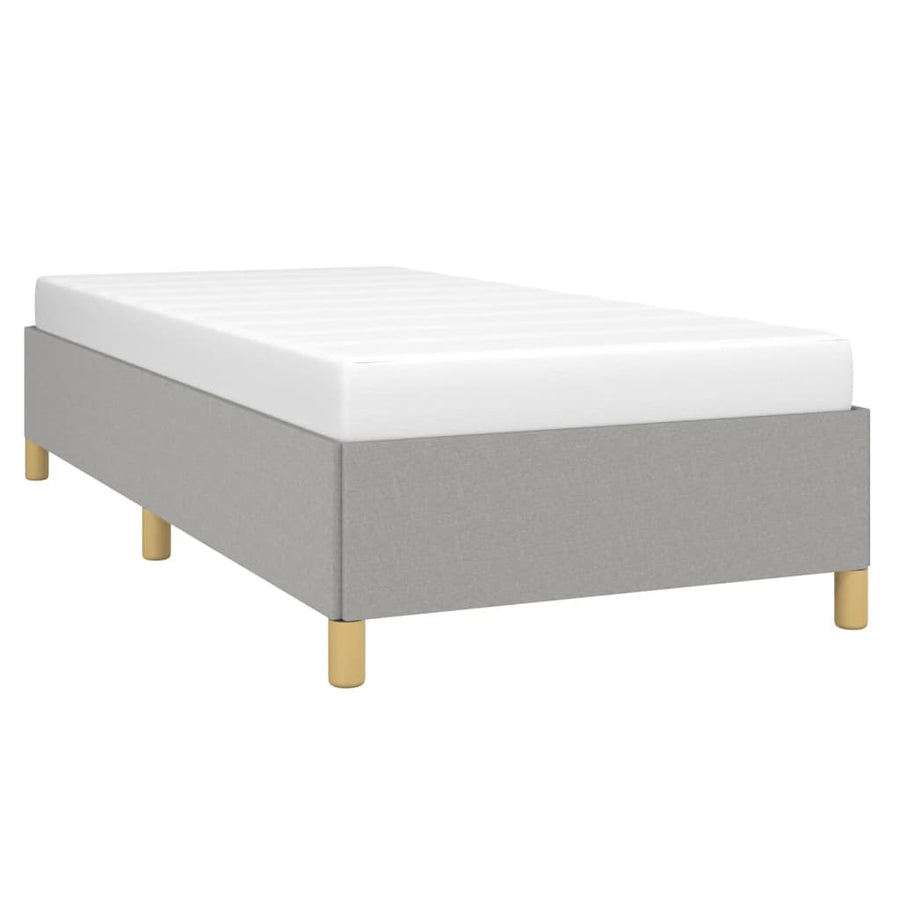 Bedframe Stof Lichtgrijs 80 x 200 cm 35 cm