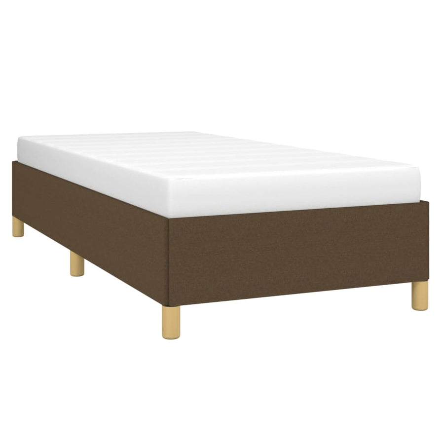 Bedframe stof donkerbruin 80x200 cm 80 x 200 cm 35 cm