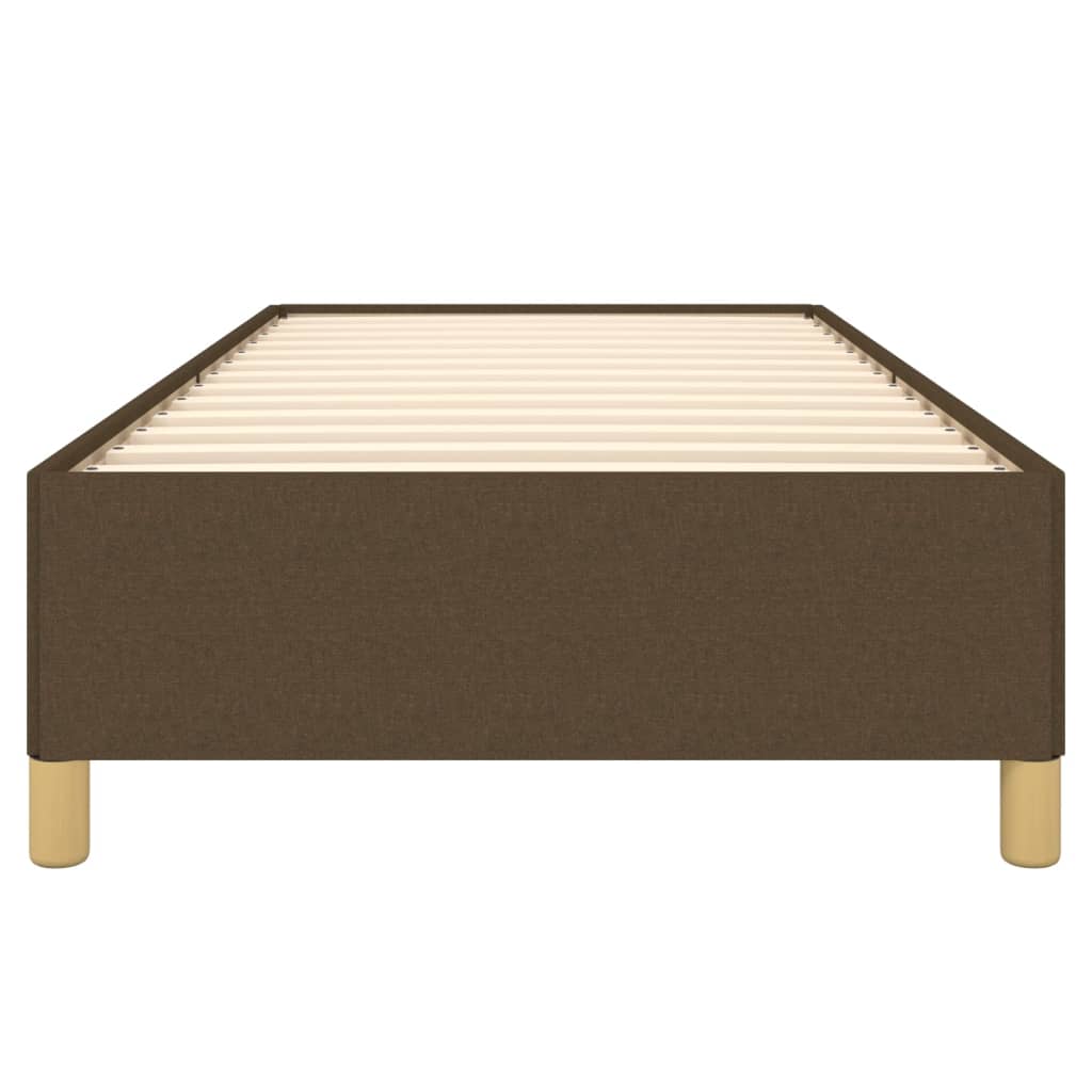 Bedframe stof donkerbruin 80x200 cm 80 x 200 cm 35 cm
