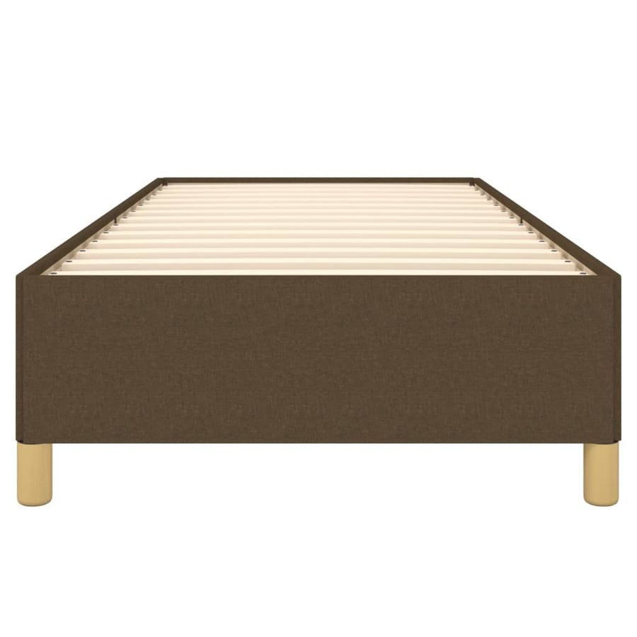 Bedframe stof donkerbruin 80x200 cm 80 x 200 cm 35 cm