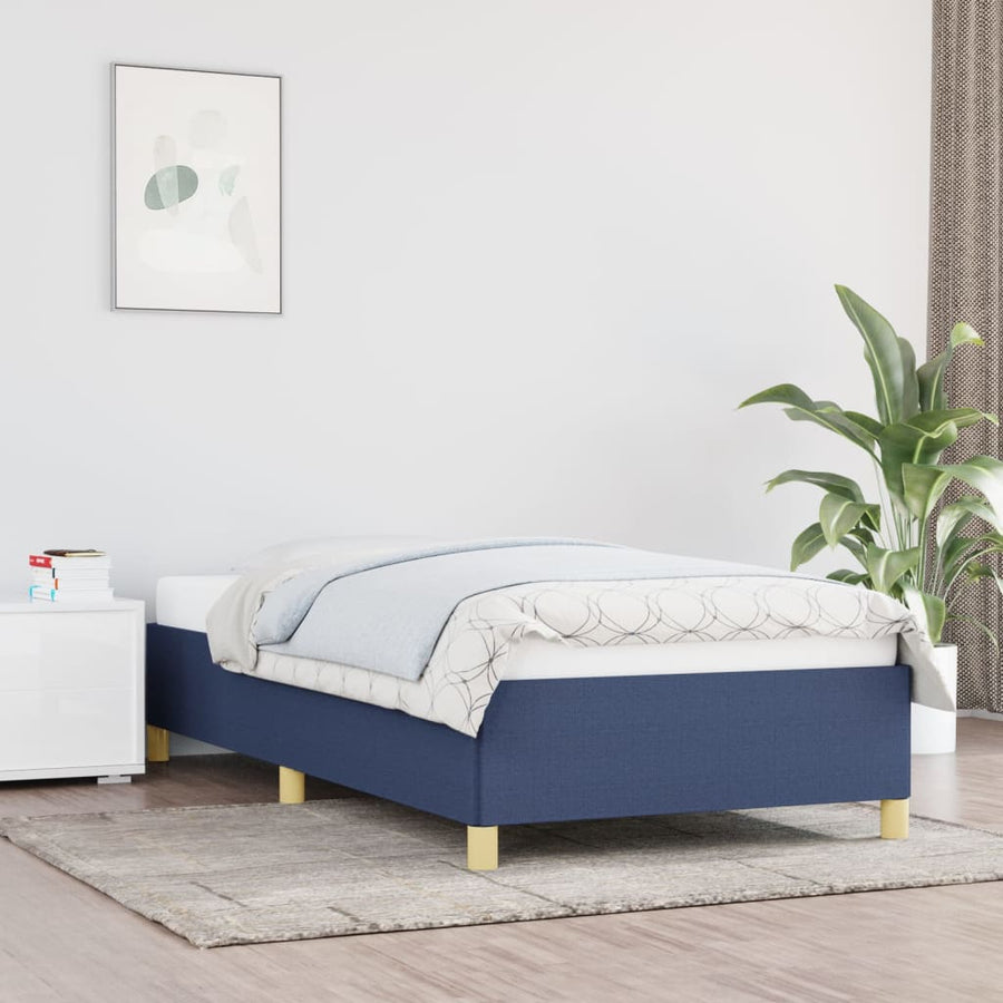 Bedframe Stof Blauw 80 x 200 cm 35 cm