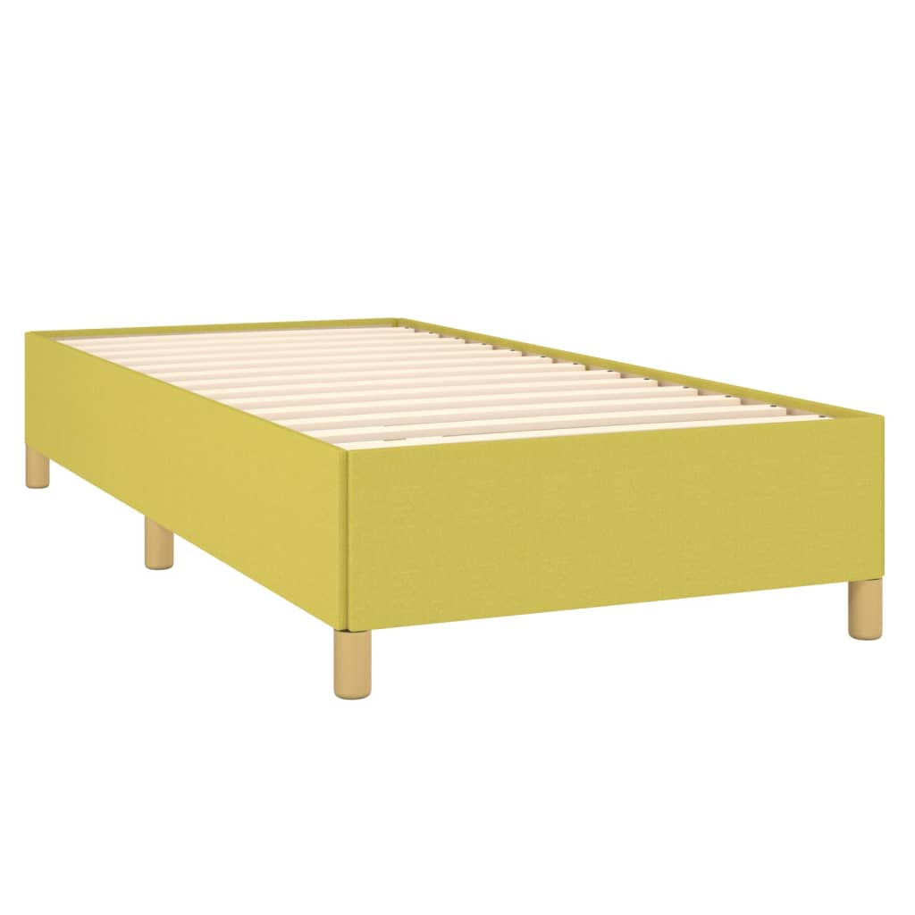 Bedframe stof groen 80x200 cm