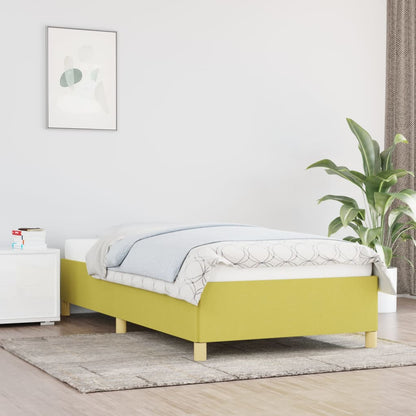 Bedframe stof groen 80x200 cm