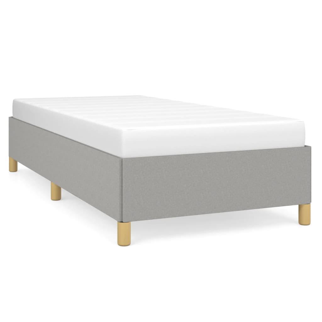 Bedframe Stof Lichtgrijs 90 x 190 cm 35 cm
