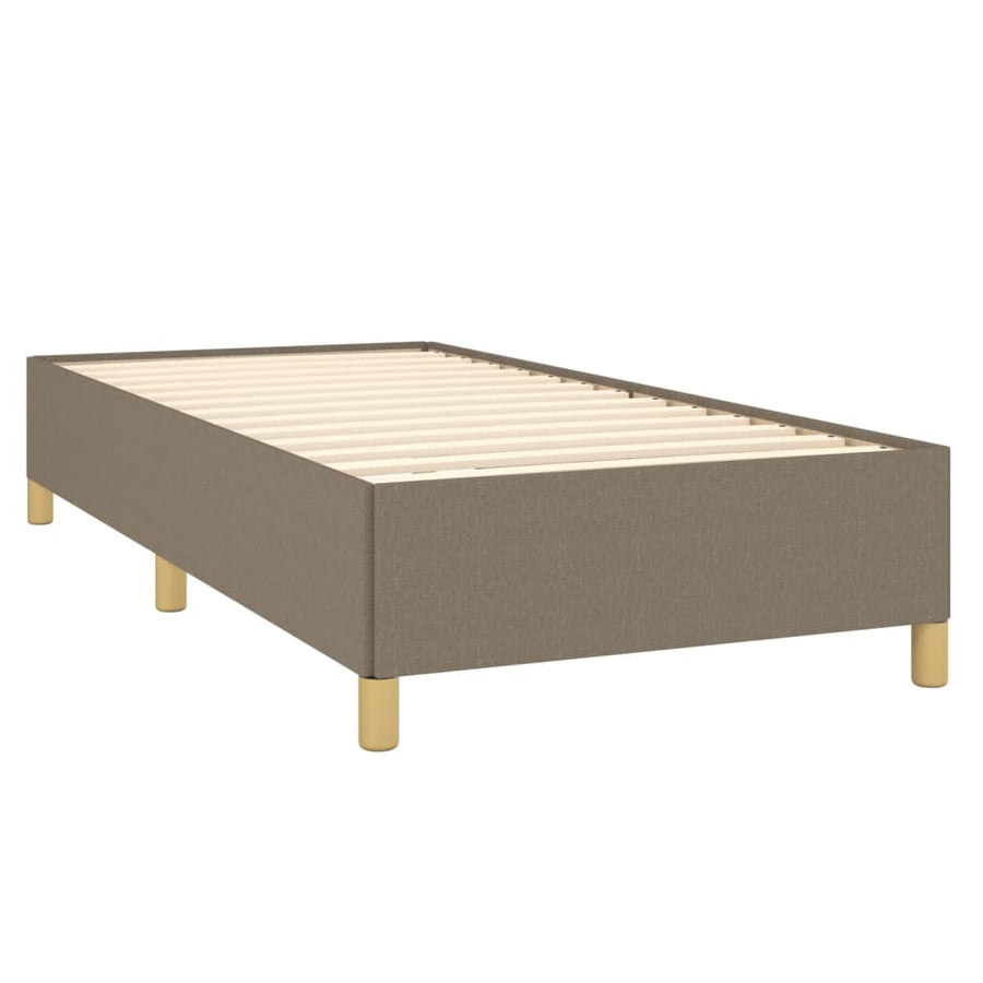 Bedframe stof taupe 90x190 cm 90 x 190 cm 35 cm