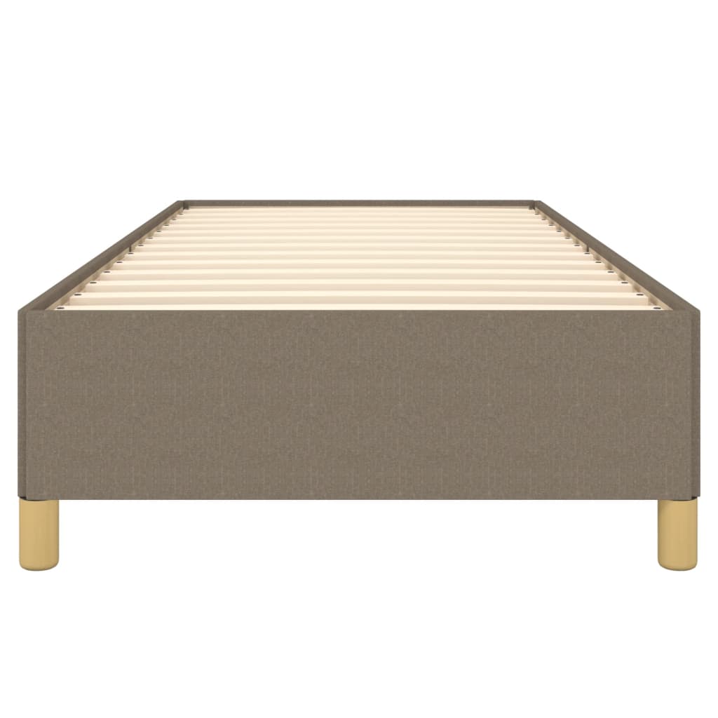Bedframe stof taupe 90x190 cm 90 x 190 cm 35 cm