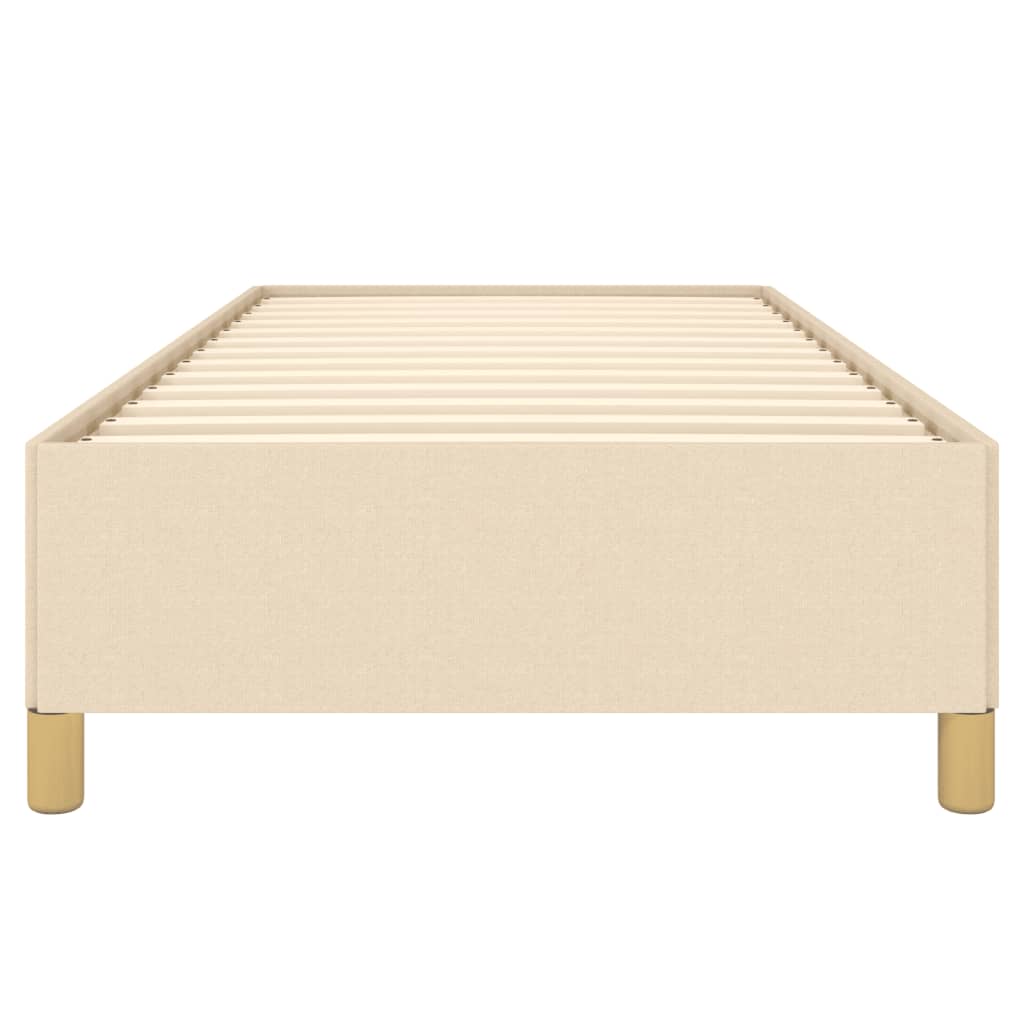 Bedframe Stof Kleurig Crème 90 x 190 cm 35 cm