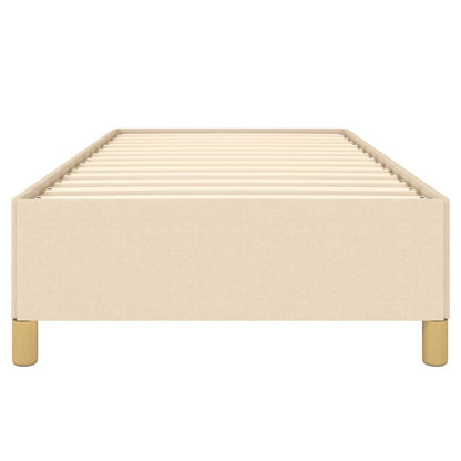 Bedframe Stof Kleurig Crème 90 x 190 cm 35 cm