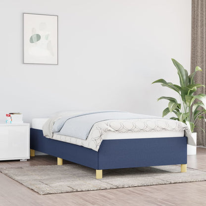 Bedframe Stof Blauw 90 x 190 cm 35 cm