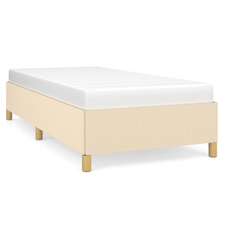 Bedframe Stof Kleurig Crème 90 x 200 cm 35 cm