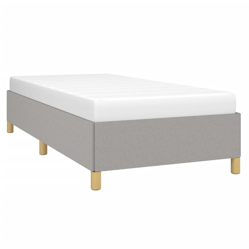 Bedframe Stof Lichtgrijs 100 x 200 cm 35 cm