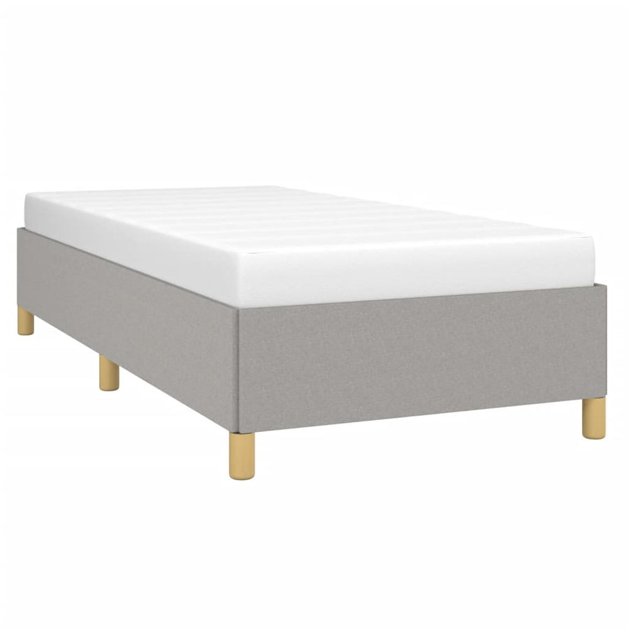 Bedframe Stof Lichtgrijs 100 x 200 cm 35 cm