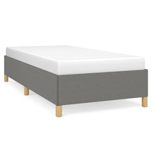 Bedframe Stof Donkergrijs 100 x 200 cm 35 cm