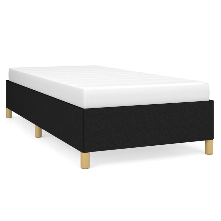 Bedframe Stof Zwart 100 x 200 cm 35 cm