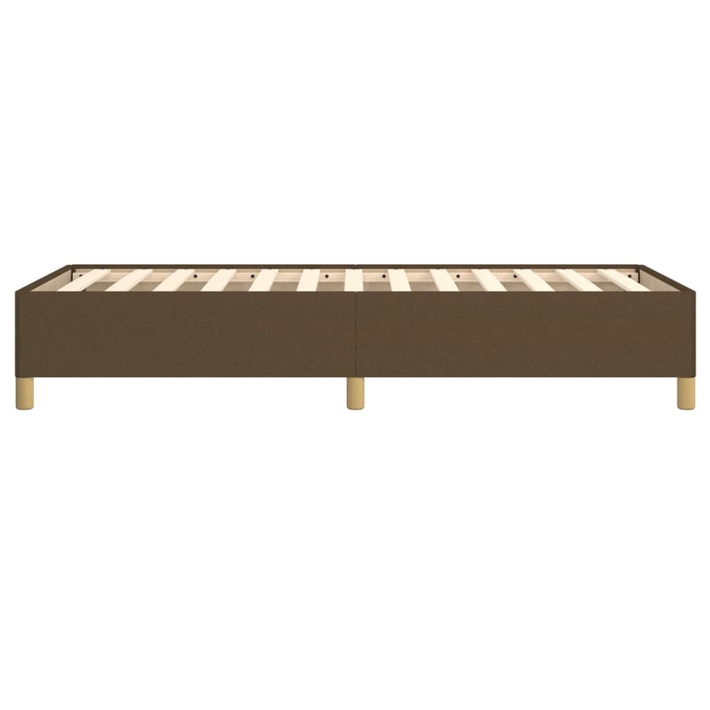 Bedframe stof donkerbruin 100x200 cm 100 x 200 cm 35 cm