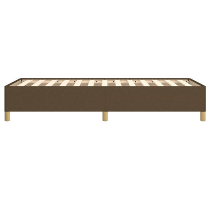 Bedframe stof donkerbruin 100x200 cm 100 x 200 cm 35 cm