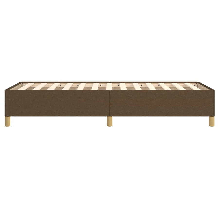 Bedframe stof donkerbruin 100x200 cm 100 x 200 cm 35 cm