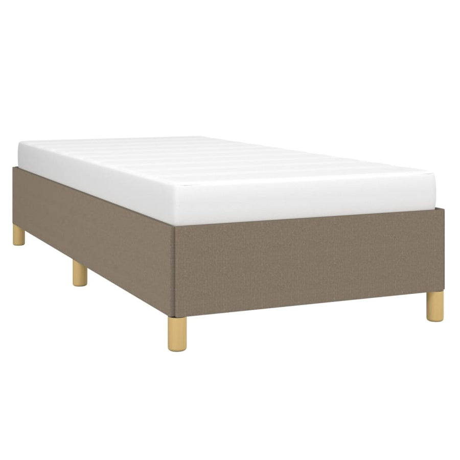 Bedframe stof taupe 100x200 cm 100 x 200 cm 35 cm