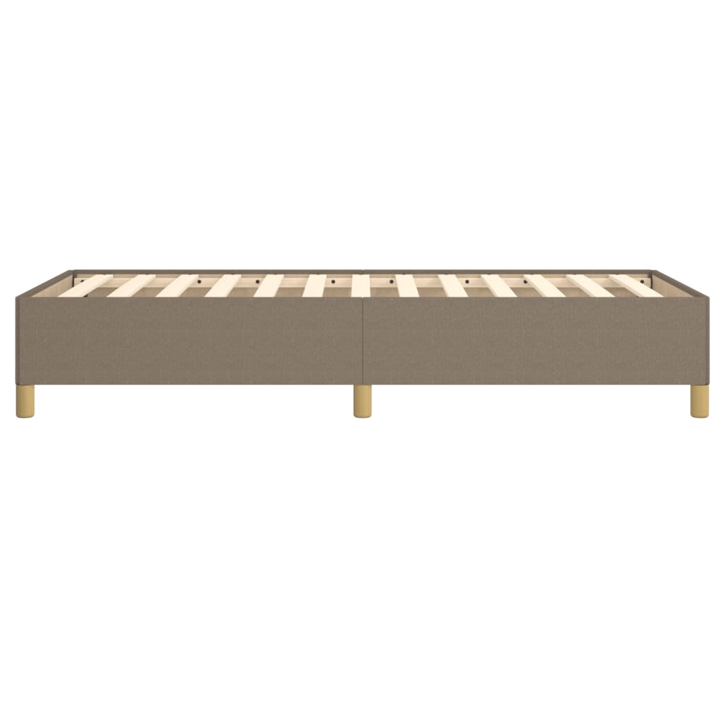 Bedframe stof taupe 100x200 cm 100 x 200 cm 35 cm