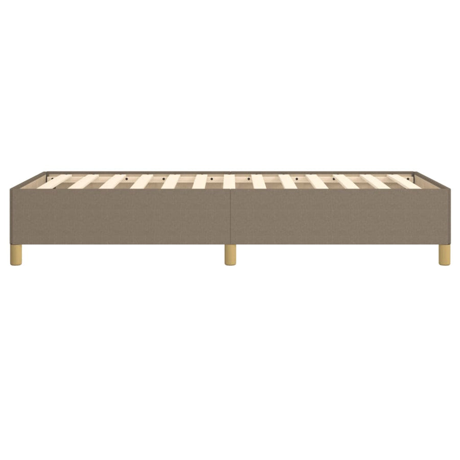 Bedframe stof taupe 100x200 cm 100 x 200 cm 35 cm
