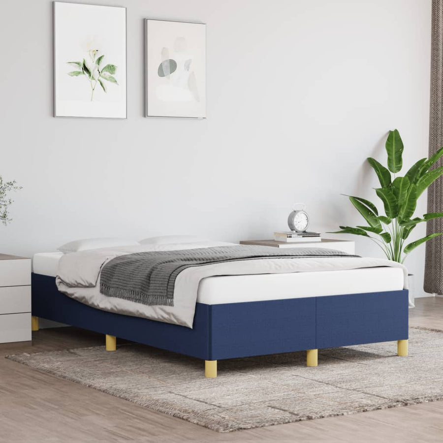 Bedframe Stof Blauw 120 x 200 cm 35 cm