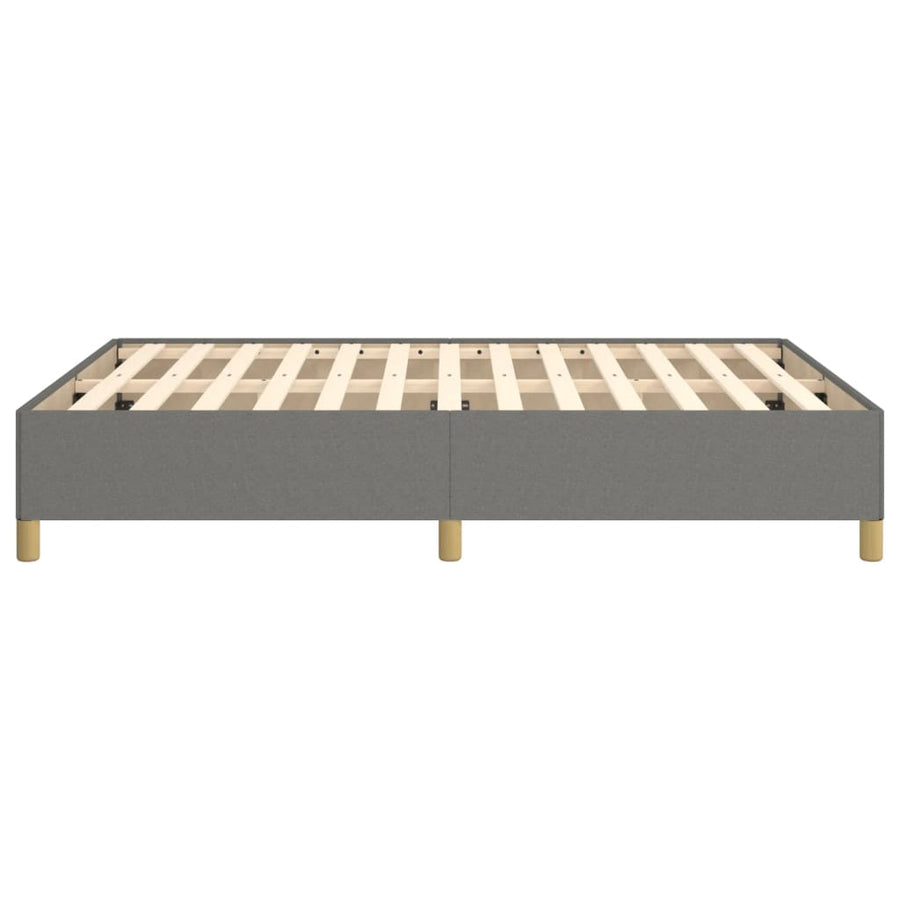 Bedframe Stof Donkergrijs 140 x 190 cm 35 cm
