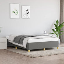 Bedframe Stof Donkergrijs 140 x 190 cm 35 cm