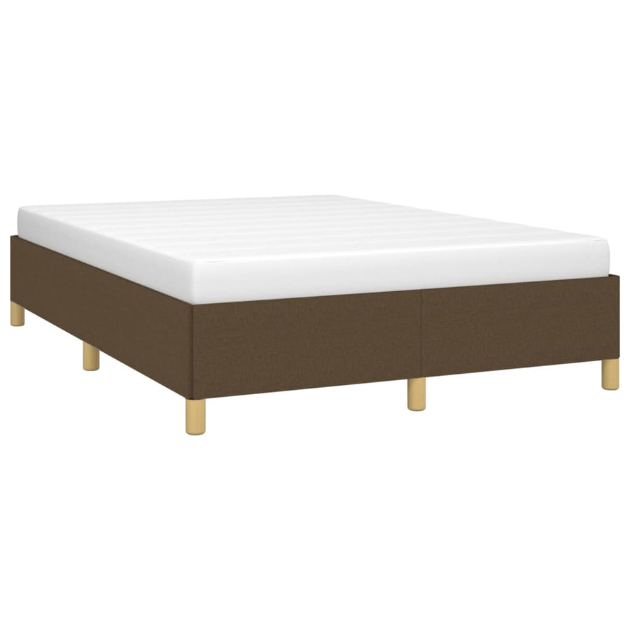 Bedframe stof donkerbruin 140x190 cm 140 x 190 cm 35 cm