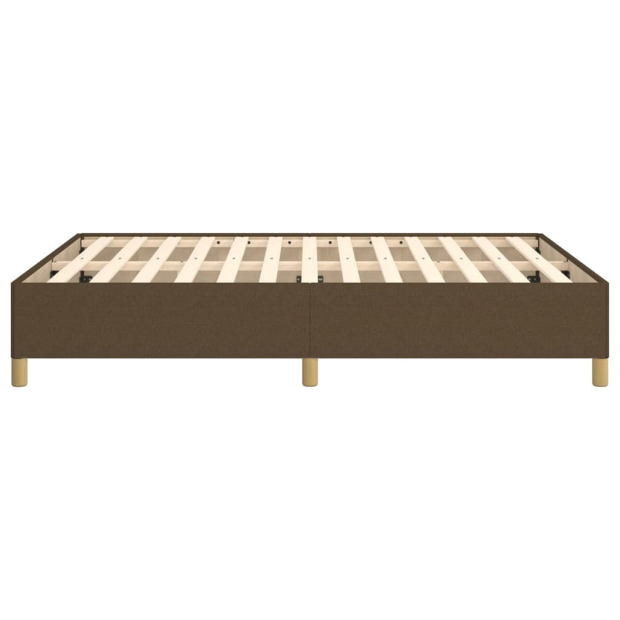 Bedframe stof donkerbruin 140x190 cm 140 x 190 cm 35 cm