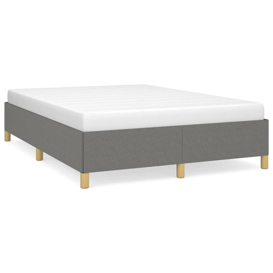 Bedframe Stof Donkergrijs 140 x 200 cm 35 cm