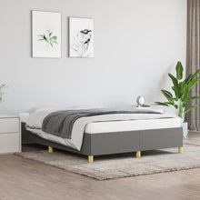 Bedframe Stof Donkergrijs 140 x 200 cm 35 cm