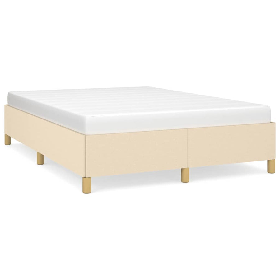 Bedframe Stof Kleurig Crème 140 x 200 cm 35 cm