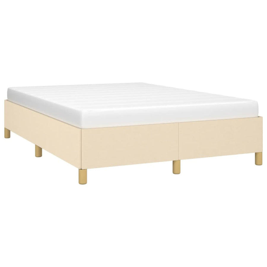 Bedframe Stof Kleurig Crème 140 x 200 cm 35 cm