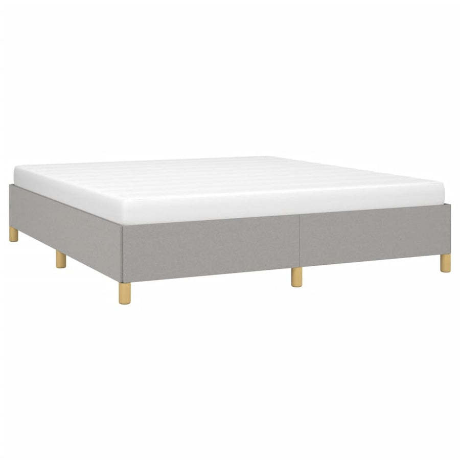 Bedframe Stof Lichtgrijs 160 x 200 cm 35 cm