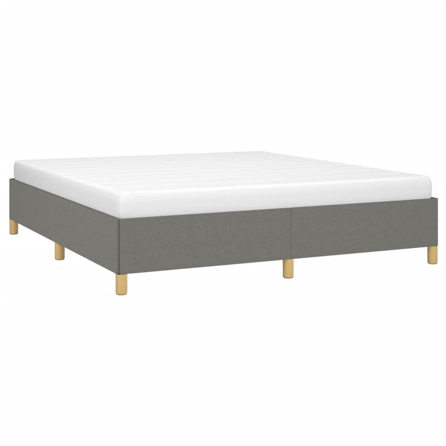 Bedframe Stof Donkergrijs 160 x 200 cm 35 cm