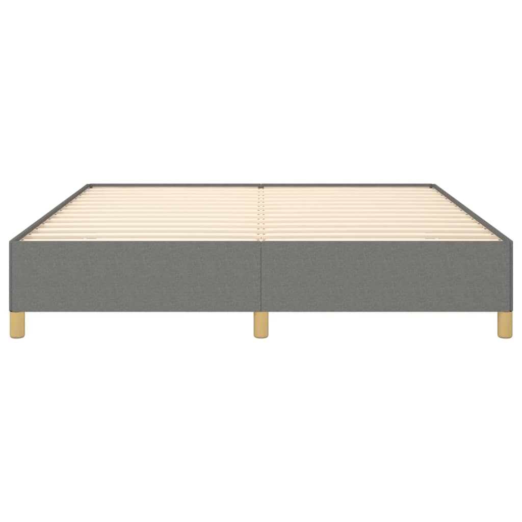 Bedframe Stof Donkergrijs 160 x 200 cm 35 cm