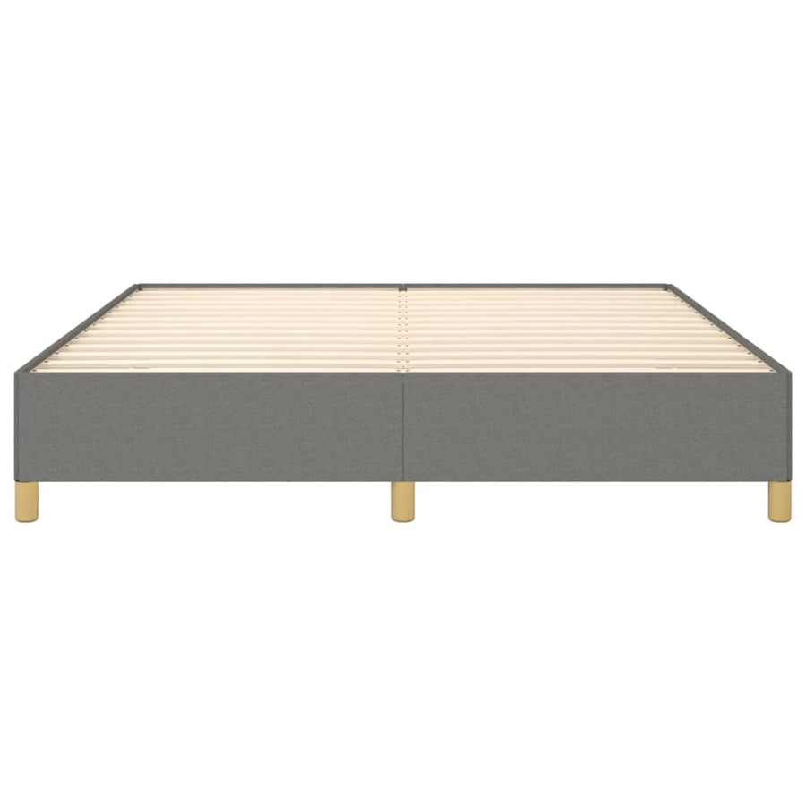Bedframe Stof Donkergrijs 160 x 200 cm 35 cm